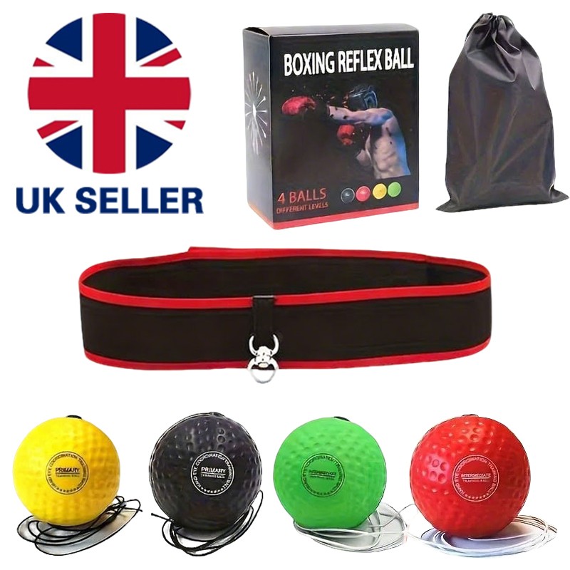 Boxbollen Boxing Fight Ball Punch Exercise Head Band Reflex Speed Training