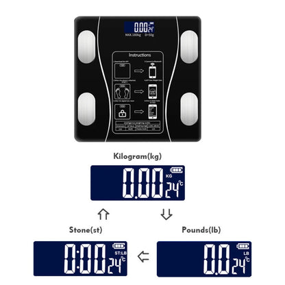 Body Fat Scale 180kg Bluetooth Smart BMI Digital Bathroom Wireless Weight Scales