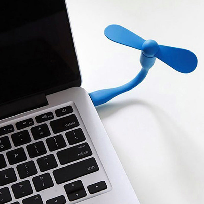 Mini USB Fan Bamboo Dragonfly Bendable Small Electric Fan,