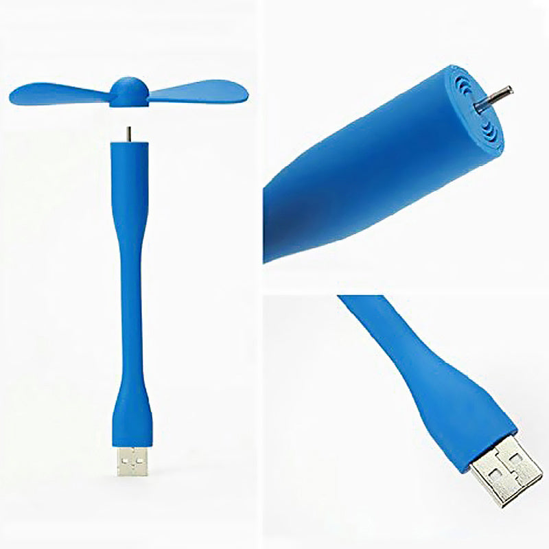 Mini USB Fan Bamboo Dragonfly Bendable Small Electric Fan,