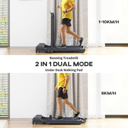 2.5HP Walking Pad Treadmill, Folding Under Desk Treadmill, Walking Machine, 1-10km/h, With Remote Control