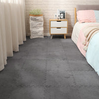 10X Interlocking Carpet Tiles Soft Fluffy Plush Floor Mat Tiles For Climbing UK
