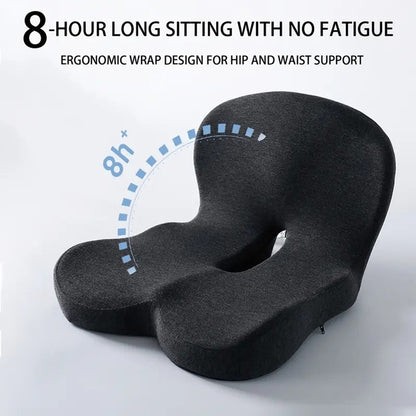 Memory Foam Lumbar Support Cushion Back Pain Relief For Office Chair Car Seat