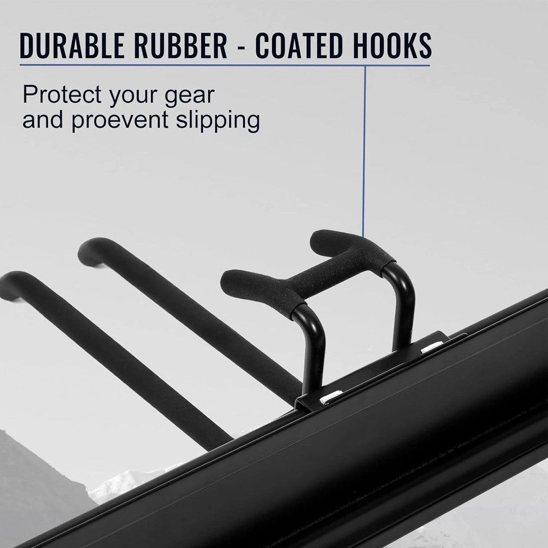 NEW 3x Garage Garden Tool Holder Storage Rack Shed Wall Mounted Organiser Long Hooks