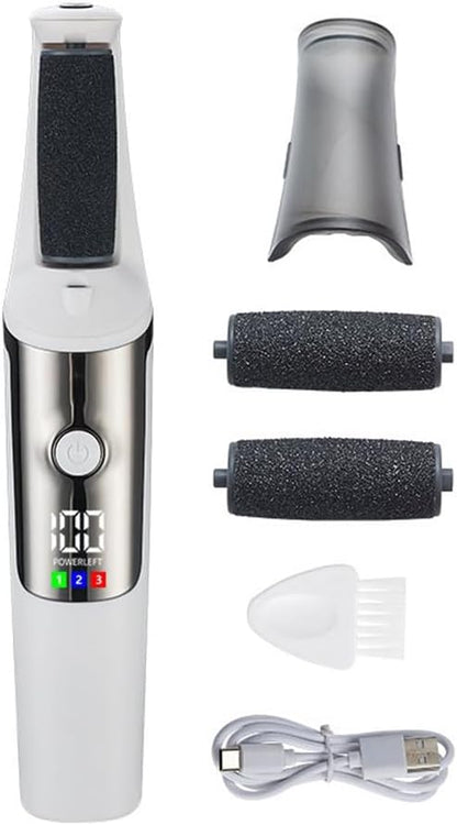 Electric Foot Grinder, Automatic Foot Rubbing, Calluses Removal, And Foot Repair ToolWhite