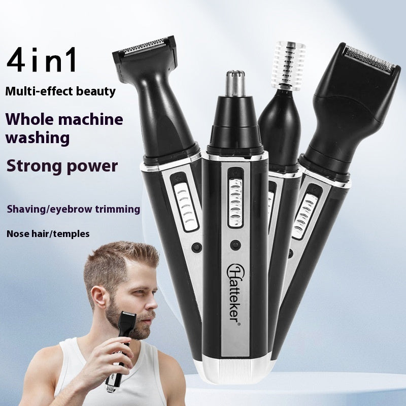 Four-in-one Nose Hair Trimmer Mini Pogonotomy Eyebrow Repair Device