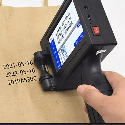 Handheld Inkjet Printer portable-printer & compact light weight fast printing on paper wood carboard fabric metal & more
