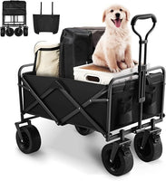 Heavy Duty Foldable Camping Outdoor Garden Trolley Cart Wagon Truck Wheelbarrow