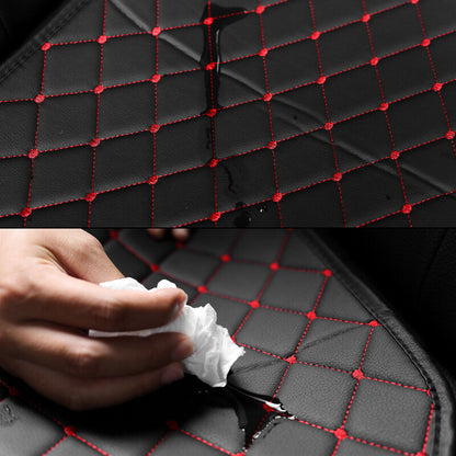 Car PU Leather Rear Back Seat Cover Universal Pad Mat Chair Protector Cushion UK