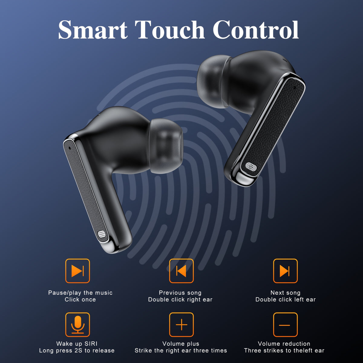 The New In-ear Wireless Sports Headphones With Battery Level Display Are Suitable For Travel, Gaming And Business