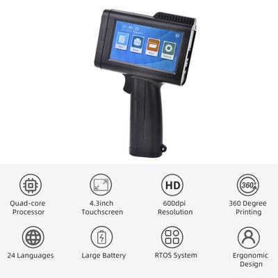 Handheld Inkjet Printer portable-printer & compact light weight fast printing on paper wood carboard fabric metal & more