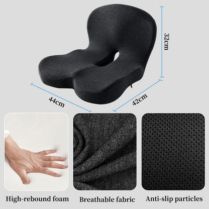 Memory Foam Lumbar Support Cushion Back Pain Relief For Office Chair Car Seat