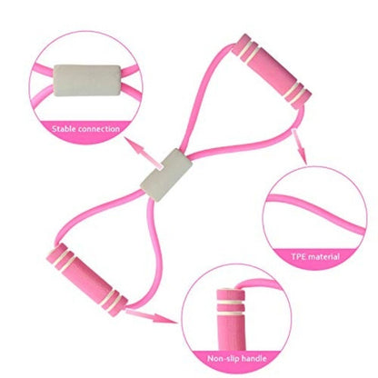 Multi-Function Tension Rope 6Tube Gym Fitness Foot Pedal Exerciser Pull Band New