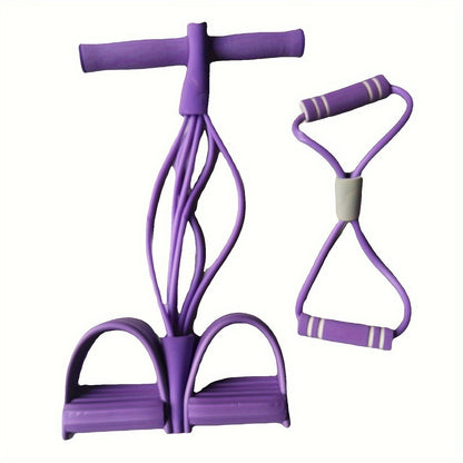 Multi-Function Tension Rope 6Tube Gym Fitness Foot Pedal Exerciser Pull Band New