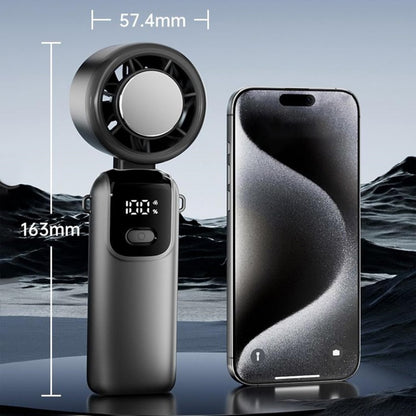 Portable Handheld Cooling Ice Fan Mini Turbo Fans Rechargeable Personal Fans