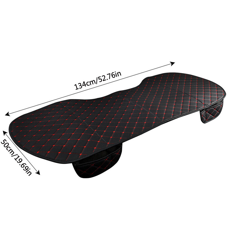 Car PU Leather Rear Back Seat Cover Universal Pad Mat Chair Protector Cushion UK