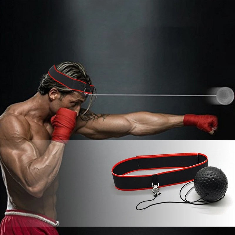 Boxbollen Boxing Fight Ball Punch Exercise Head Band Reflex Speed Training