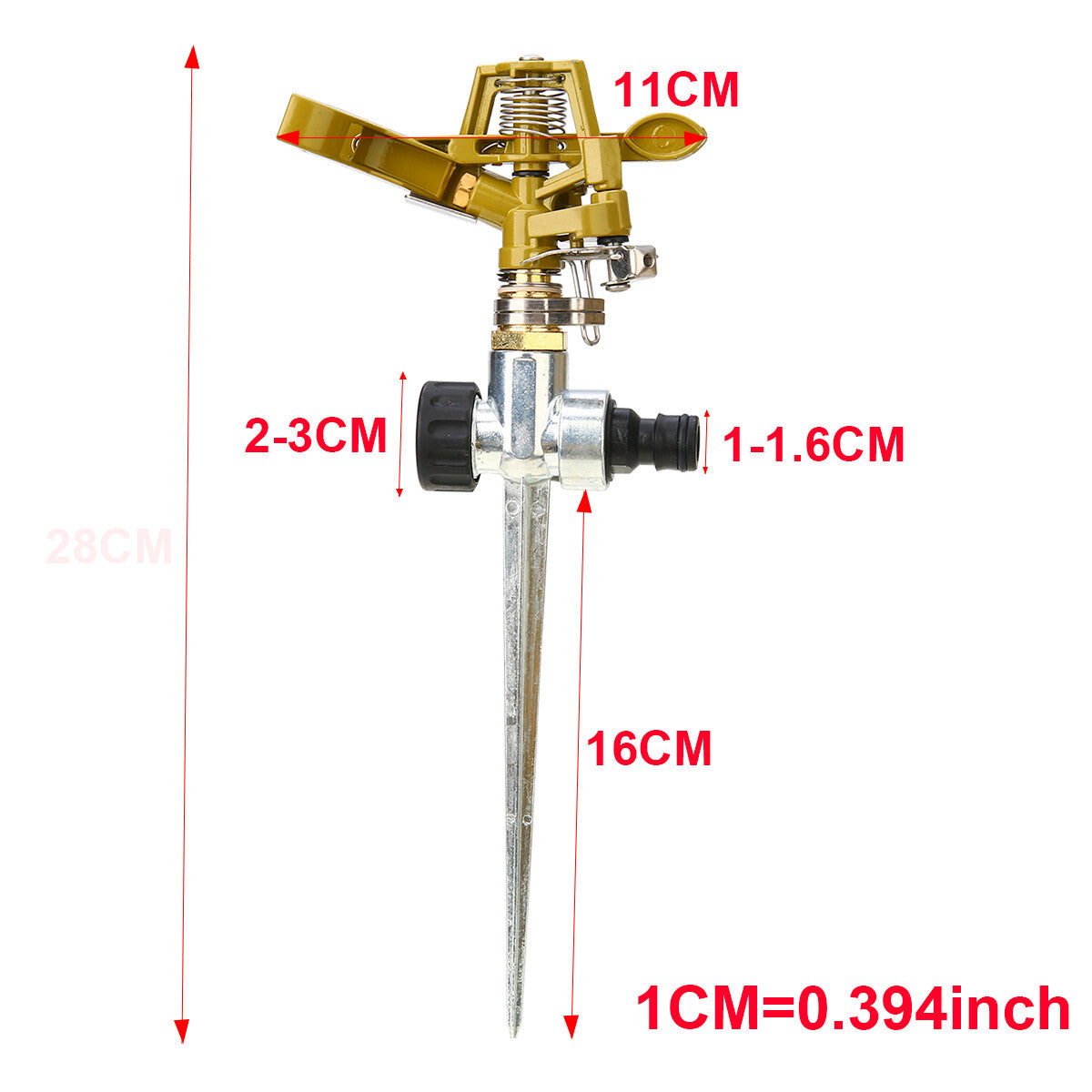 360  Rotating Water Sprayer Garden Lawn Farm Watering Irrigation Sprinkler UK