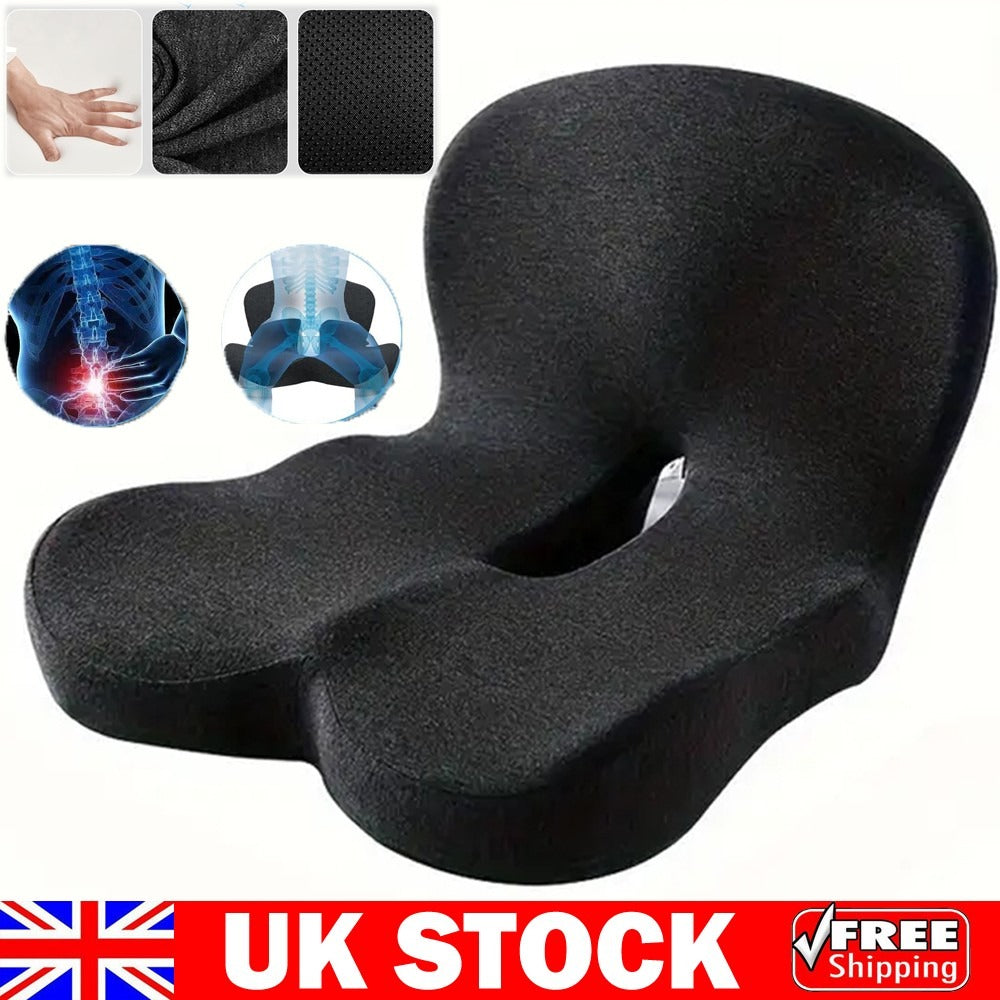 Memory Foam Lumbar Support Cushion Back Pain Relief For Office Chair Car Seat