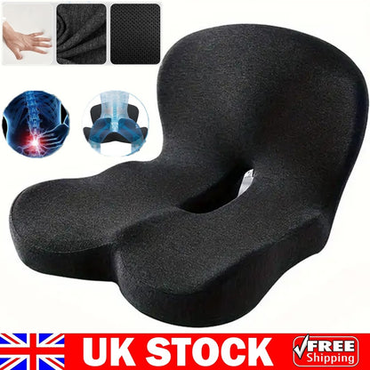 Memory Foam Lumbar Support Cushion Back Pain Relief For Office Chair Car Seat