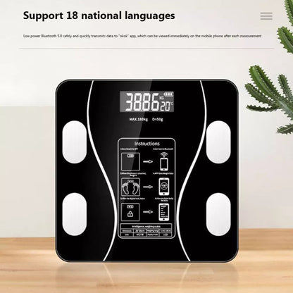 Body Fat Scale 180kg Bluetooth Smart BMI Digital Bathroom Wireless Weight Scales