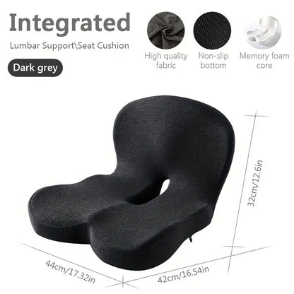 Memory Foam Lumbar Support Cushion Back Pain Relief For Office Chair Car Seat
